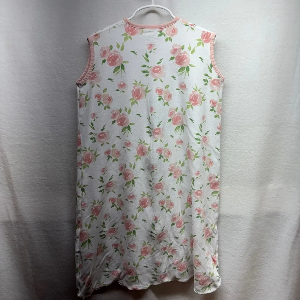 Mama Cheetah XL Girls 18-24M Pink Floral Organic Cotton Sleep Sack Bag 35-40 In‎